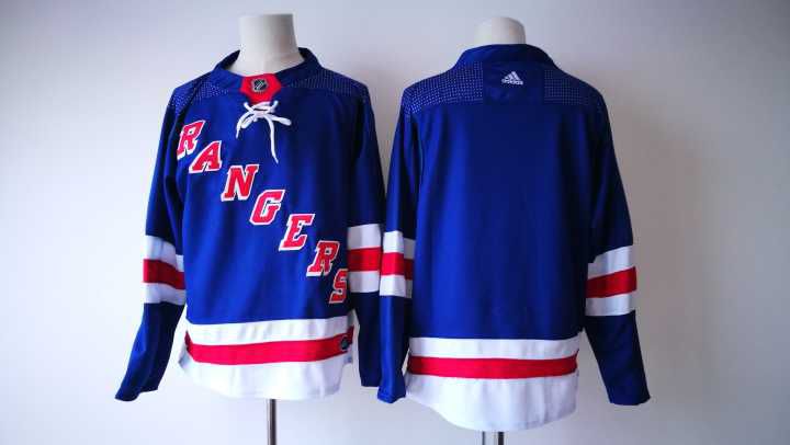2017 Men NHL New York Rangers Adidas blue blank  jersey